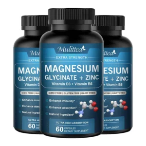 Mulittea Glycine Magnesium capsule with Zinc,Vitamin D3 B6