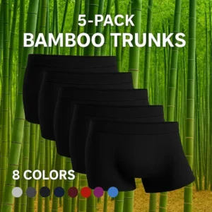 5 Packs Bamboo Boxers mens